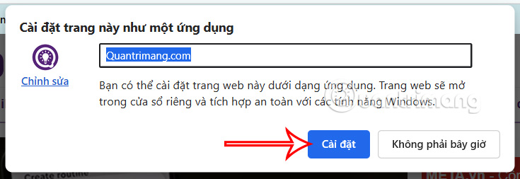 How to pin websites on Edge to the Taskbar Picture 5