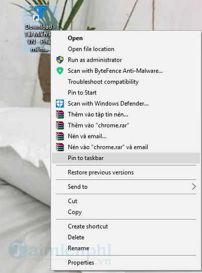Picture 4 of How to pin a website to the taskbar.