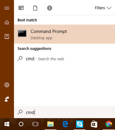 How to pin Command Prompt to the Taskbar and run it with Admin rights Picture 1