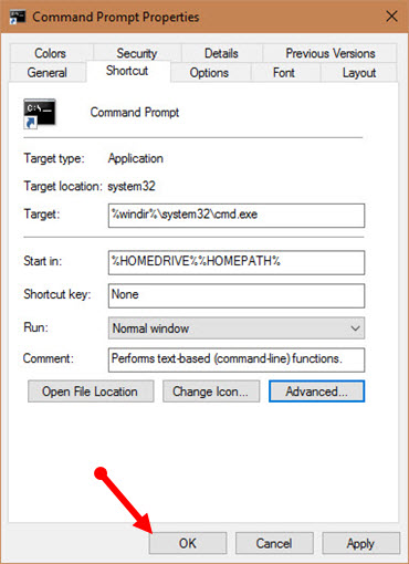 How to pin Command Prompt to the Taskbar and run it with Admin rights Picture 7