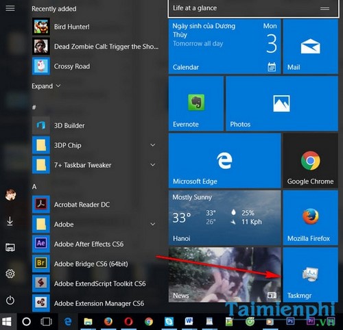 Picture 5 of How to pin Task Manager to the Taskbar and Start Menu on Windows 10