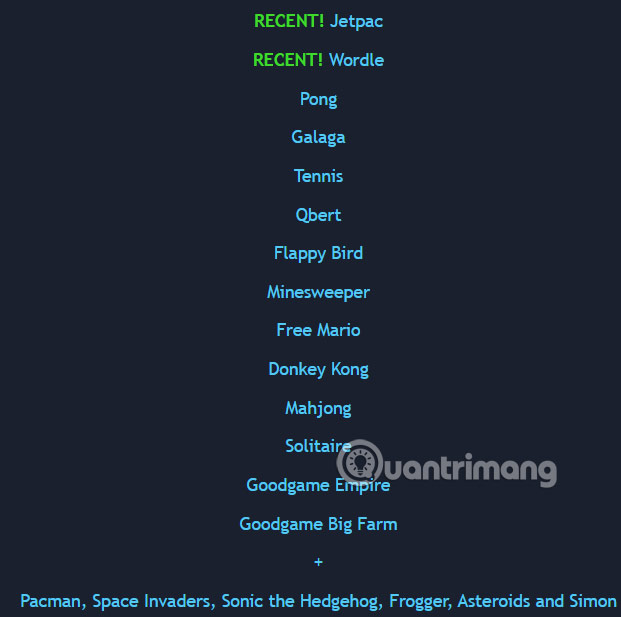 Instructions for playing classic Arcade games on computer Picture 2