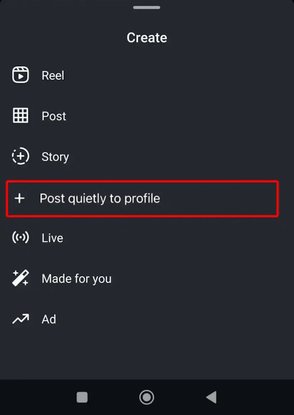 How to post on Instagram without sending notifications to friends Picture 1