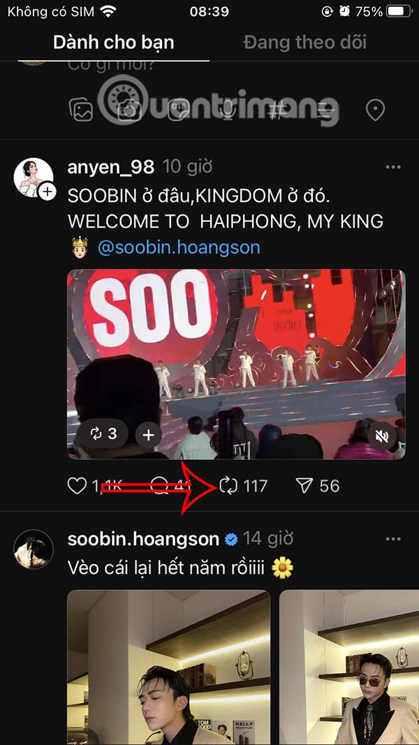 How to post photos and videos from other accounts on Threads Picture 1