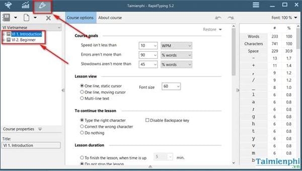 Picture 8 of How to practice 10-finger typing using Rapid Typing Tutor on a computer.
