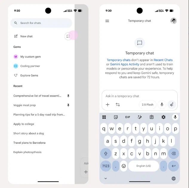 How to prevent Google Gemini from remembering your old conversations. Picture 2