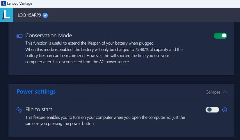 How to prevent laptop battery from charging past 80% on Windows 11 Picture 1
