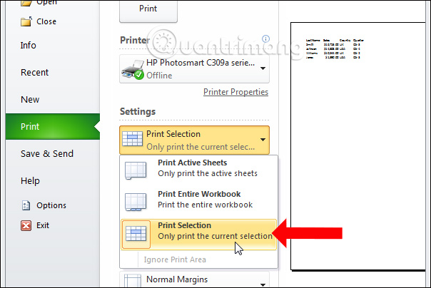 How to print Excel on 1 A4 page - Display full content on 1 page Picture 7