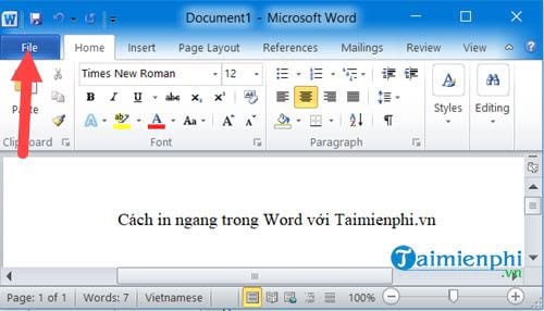 How to print horizontally in Word Excel all versions Picture 5