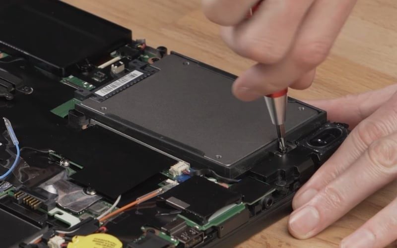 Picture 4 of How to properly install an SSD hard drive in your laptop at home.