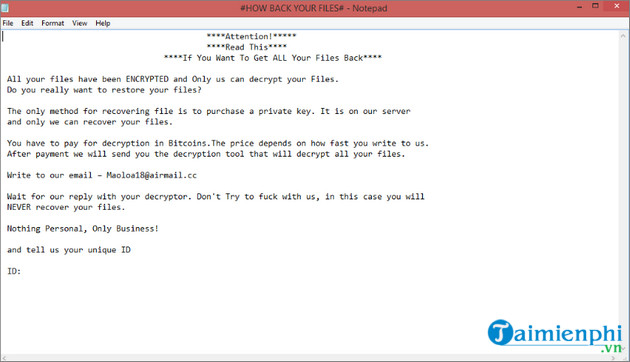 Picture 3 of How to protect your computer from Maoloa ransomware