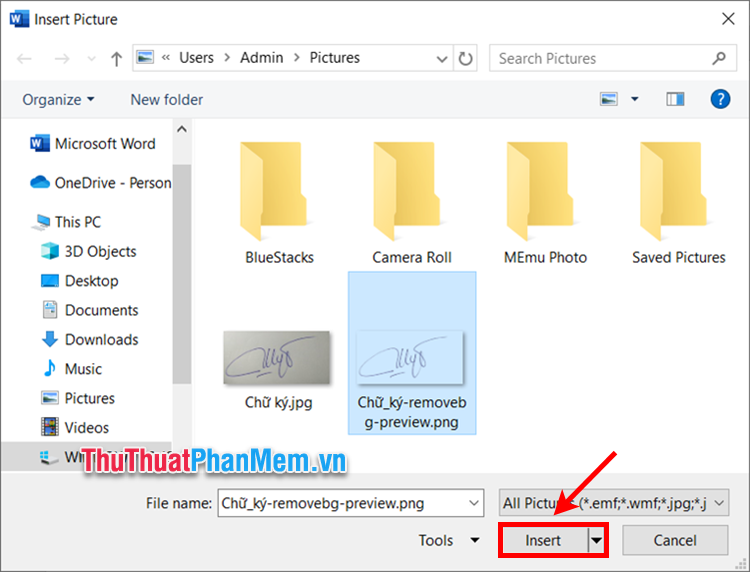 How to quickly and beautifully remove signature background in Word Picture 7