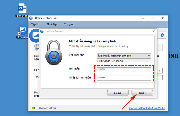 Picture 3 of How to quickly and easily create a permanent password on Ultraviewer.