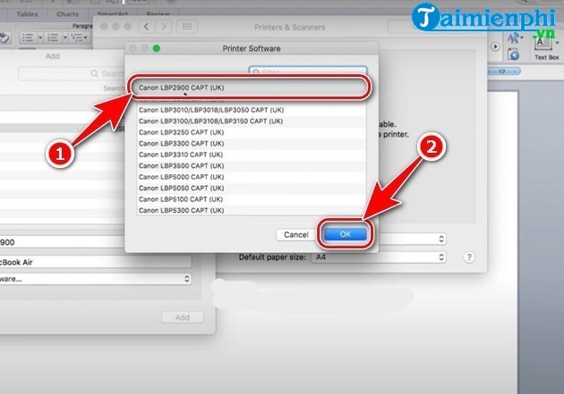 Picture 12 of How to quickly and easily install a Canon 2900 printer on a Macbook.