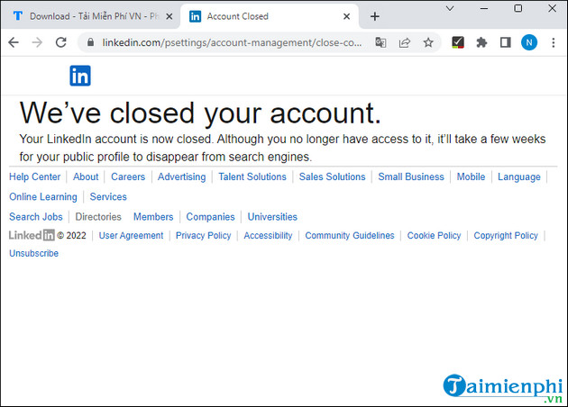 Picture 12 of How to quickly and permanently delete your LinkedIn account on your phone and computer.