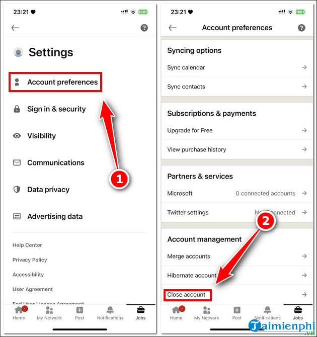 Picture 3 of How to quickly and permanently delete your LinkedIn account on your phone and computer.