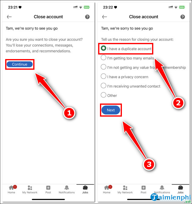 Picture 4 of How to quickly and permanently delete your LinkedIn account on your phone and computer.