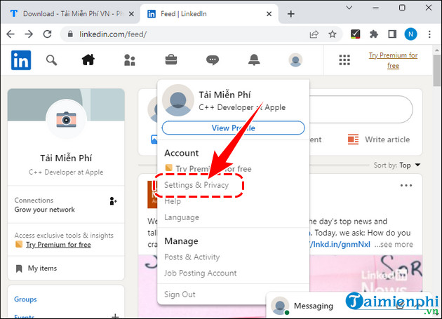 Picture 7 of How to quickly and permanently delete your LinkedIn account on your phone and computer.