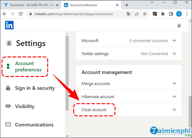 Picture 8 of How to quickly and permanently delete your LinkedIn account on your phone and computer.