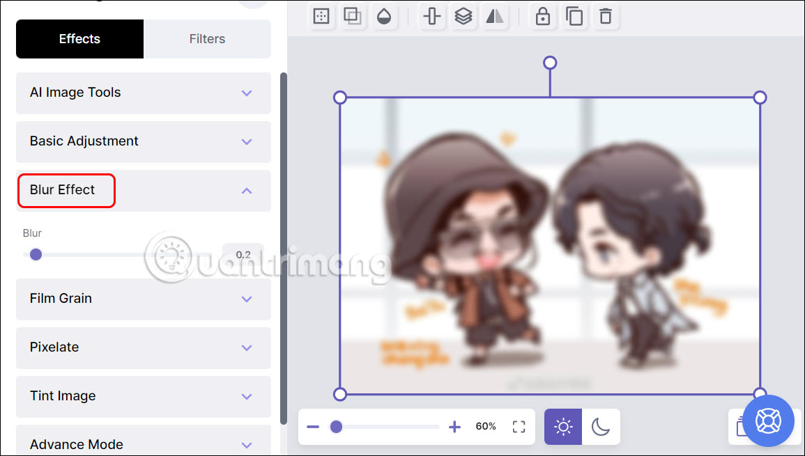 How to quickly blur photos online Picture 9