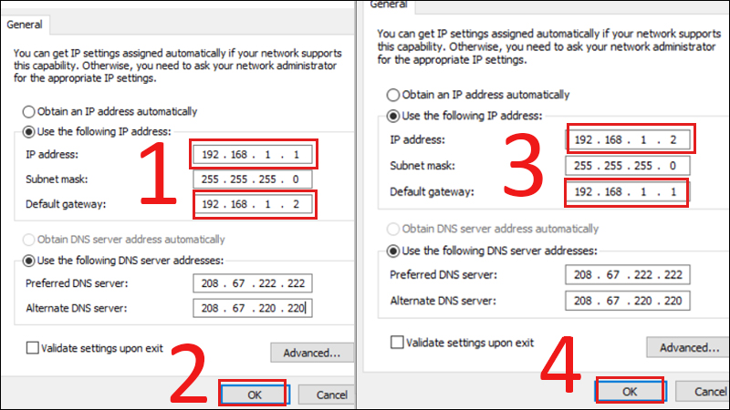 How to quickly connect 2 computers with a network cable Picture 3