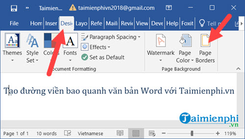 Picture 1 of How to quickly create borders in Word documents.