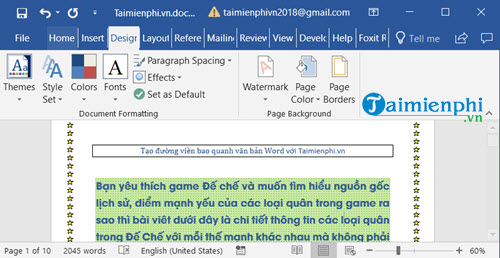 Picture 12 of How to quickly create borders in Word documents.