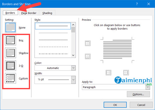 Picture 4 of How to quickly create borders in Word documents.