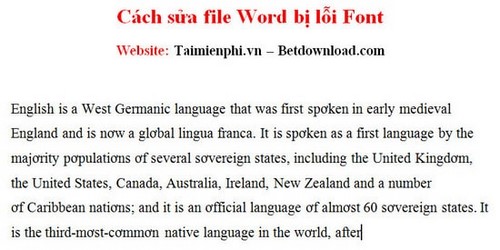 Picture 4 of How to quickly fix font errors in a Word file after conversion.