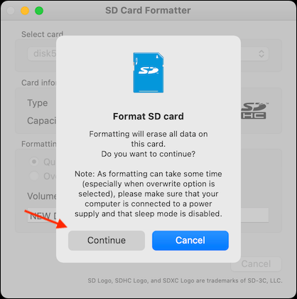 Picture 2 of How to quickly format an SD card on a Mac
