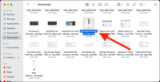 Picture 3 of How to quickly format an SD card on a Mac