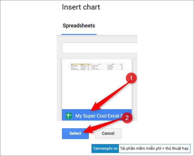 Picture 4 of How to quickly insert a Google Sheets spreadsheet into Google Docs