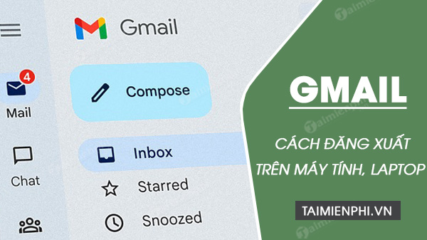 Picture 1 of How to quickly log out of Gmail on your computer or laptop.