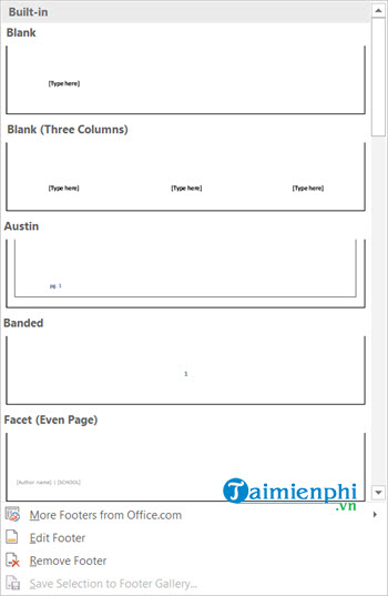 Picture 2 of How to quickly number pages in Word 2010, 2013, 2016, and 2019