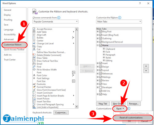 How to quickly show lost toolbars in Word Picture 6