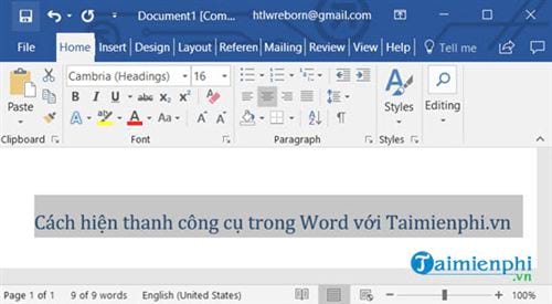 How to quickly show lost toolbars in Word Picture 8