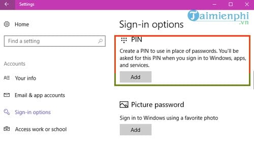 How to quickly turn off Windows 10 PIN, avoid login errors Picture 6