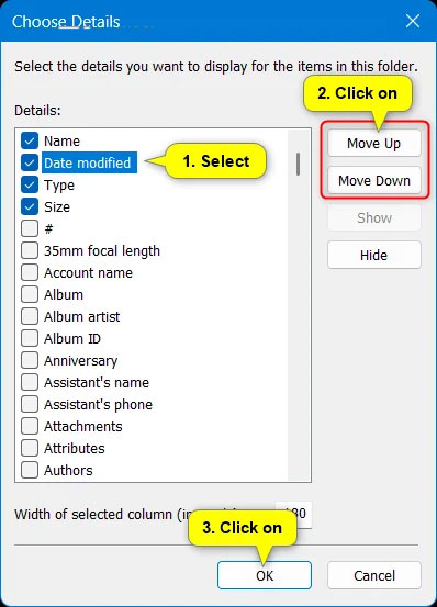 How to Rearrange Columns in File Explorer Windows 11 Picture 3