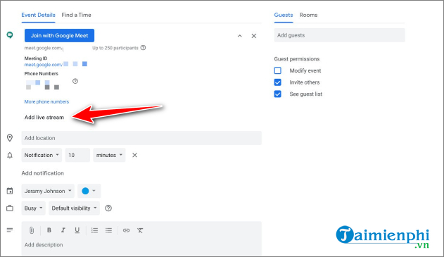 Picture 12 of How to record a meeting on Google Meet and LiveStream on the app.