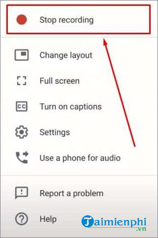 Picture 6 of How to record a meeting on Google Meet and LiveStream on the app.