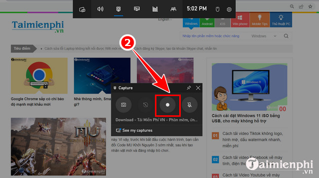 How to record Windows 10 screen with sound, without installing software Picture 2
