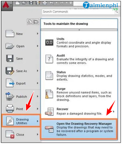 Picture 3 of How to recover AutoCAD files and retrieve drawings.