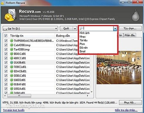 How to recover deleted data using Recuva on computer Picture 10