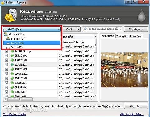 How to recover deleted data using Recuva on computer Picture 7