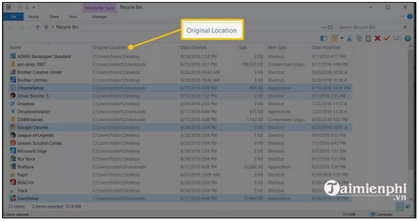 Picture 4 of How to recover deleted files from the Recycle Bin