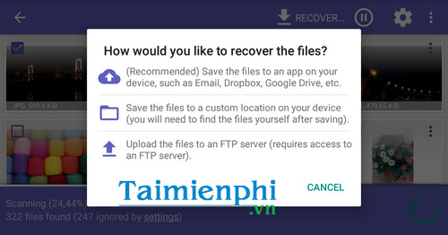 How to recover deleted images and videos on Android Picture 13