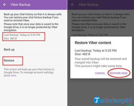 How to recover deleted Viber messages using Google Drive, iCloud Picture 4