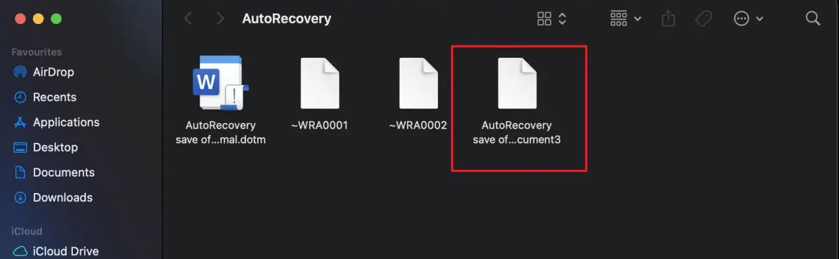 How to Recover Unsaved Word Documents on Mac Picture 3