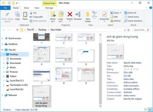 How to reduce photo size in batches with High Quality Photo Resize Picture 9