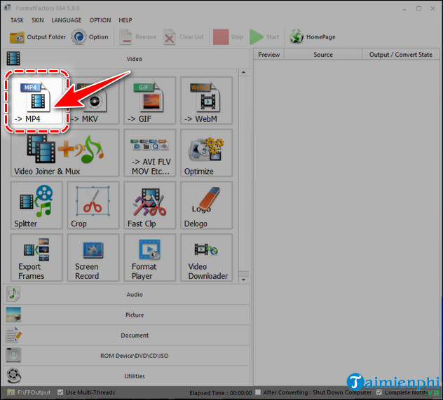 Picture 2 of How to reduce video file size using Format Factory on a computer.